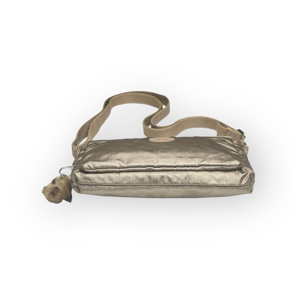 Kipling ✪ Eve Lightweight Crossbody Handbag Bag ✪ Monkey Keychain ✪ Metal Gold - Picture 8 of 16